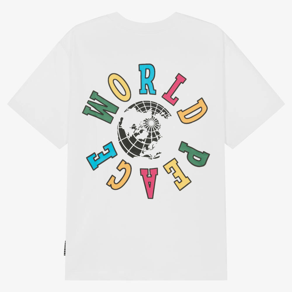 Molo-Белая хлопковая футболка | Childrensalon Outlet