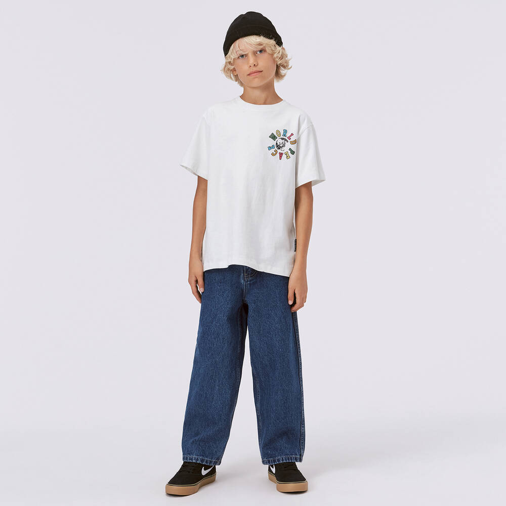 Molo-Белая хлопковая футболка | Childrensalon Outlet