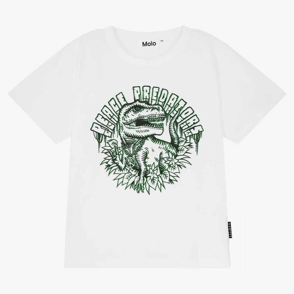 Molo - Weißes Teen Biobaumwoll-T-Shirt | Childrensalon