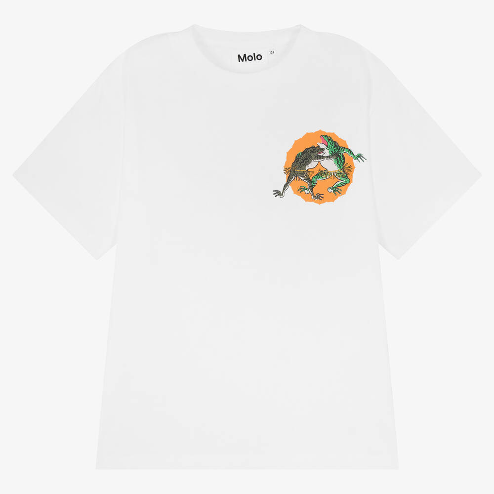 Molo - Weißes Teen Biobaumwoll-T-Shirt | Childrensalon
