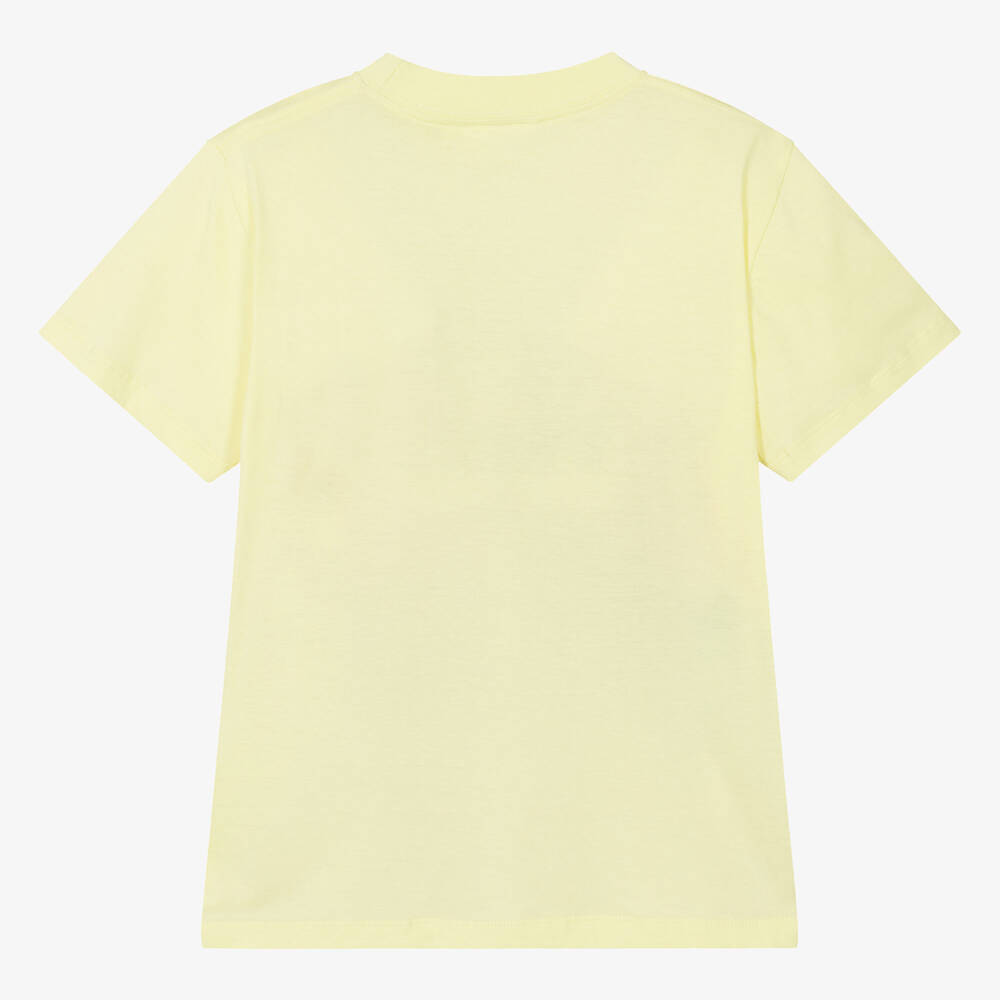 Molo-Teen Boys Yellow Cotton Surf T-Shirt | Childrensalon Outlet