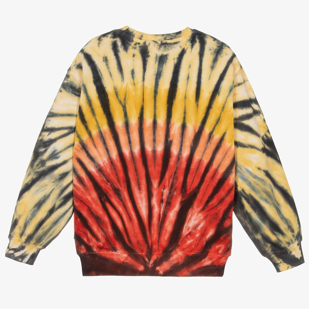 Molo-Teen Boys Yellow Tie-Dye Sweatshirt | Childrensalon Outlet