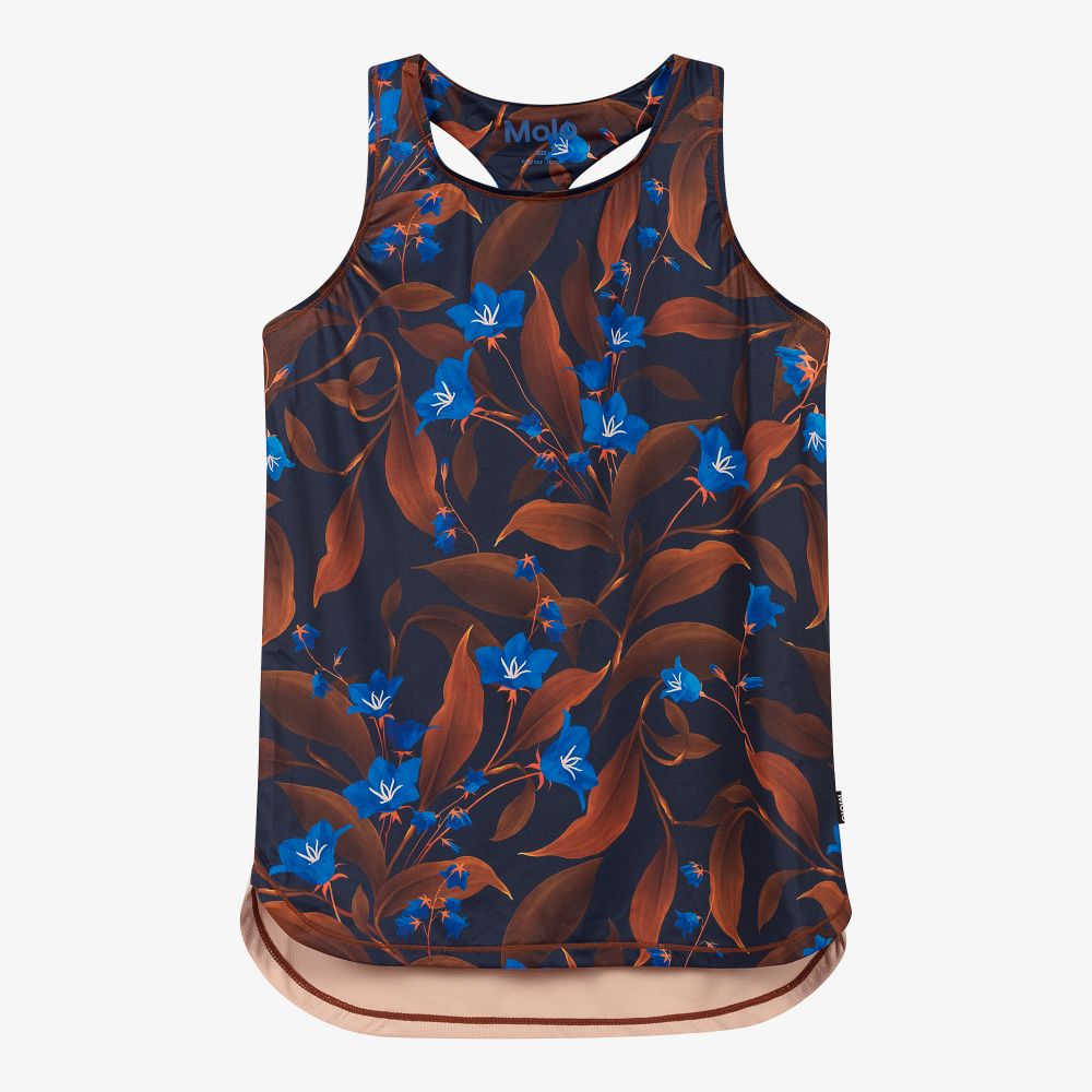 Molo - Teen Brown Floral Sports Top | Childrensalon