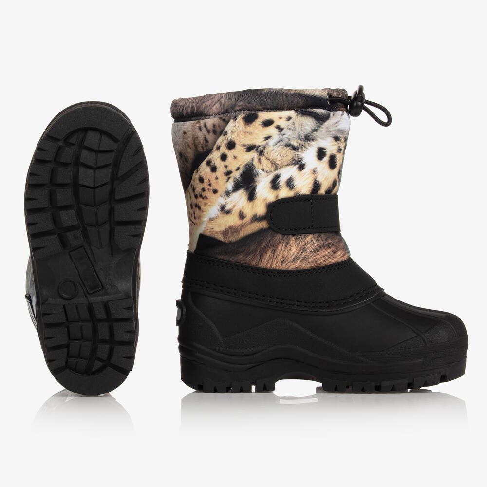 Leopard snow boots shop