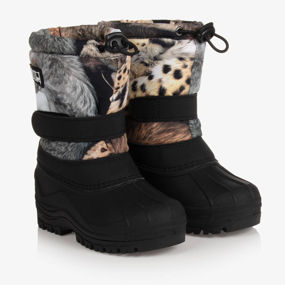 Molo - Braune Teen Leoparden-Winterstiefel | Childrensalon