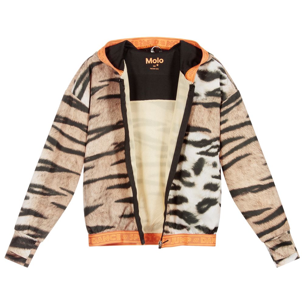 Molo-Топ с тигровым принтом на молнии для подростков | Childrensalon Outlet