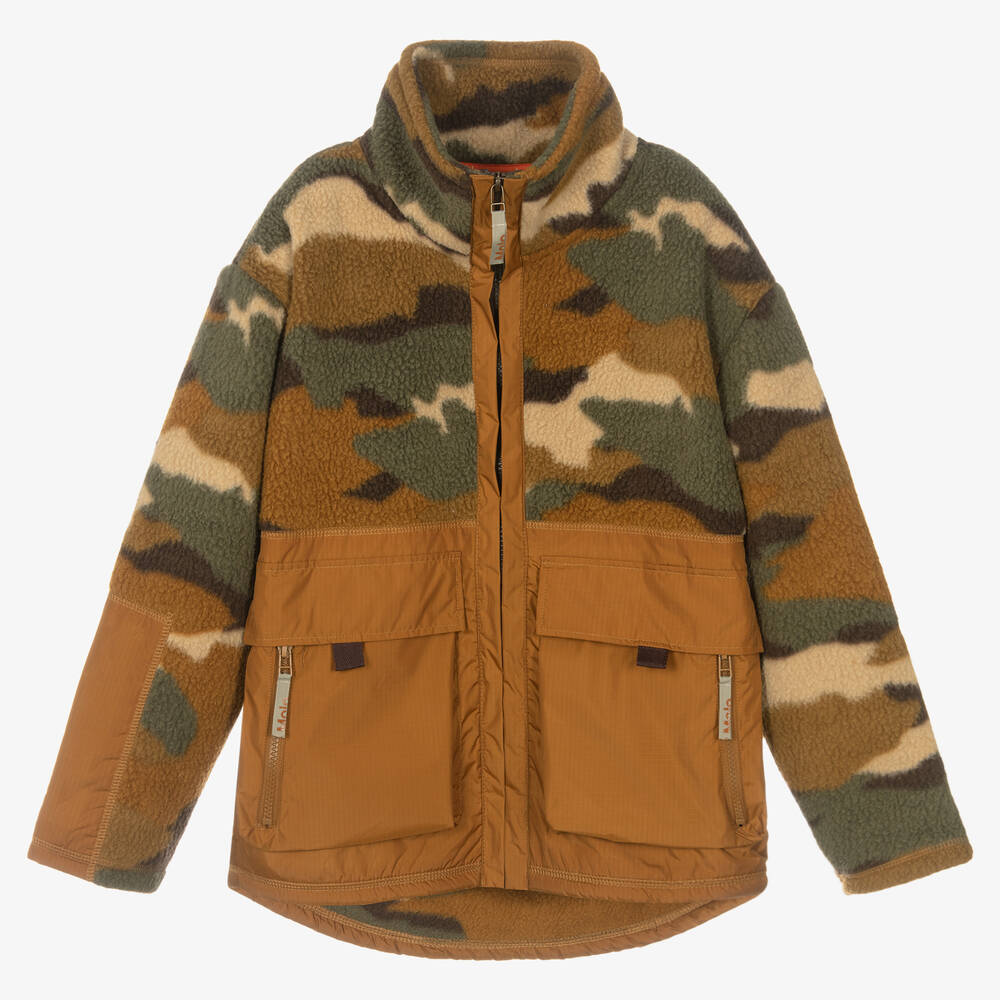 Molo - Haut zippé camouflage polaire ado | Childrensalon