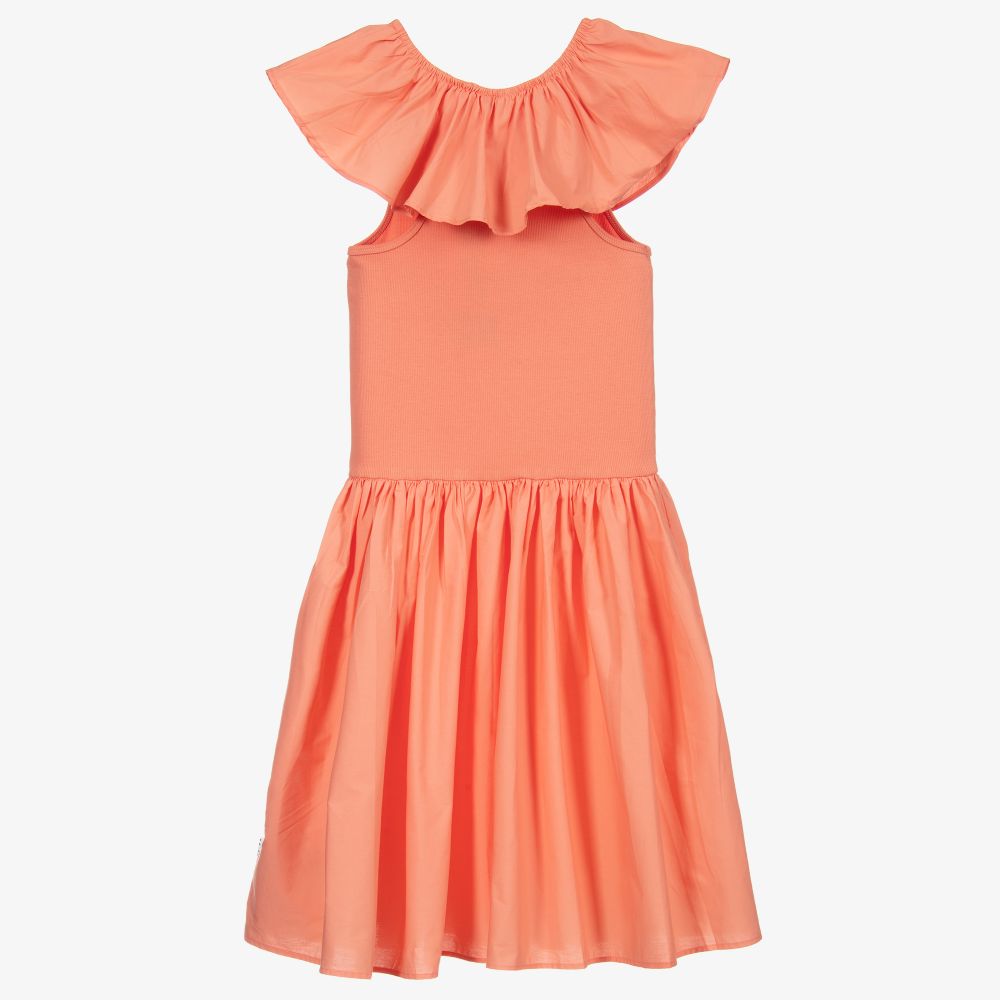 Molo-Teen Coral Pink Cotton Dress | Childrensalon Outlet