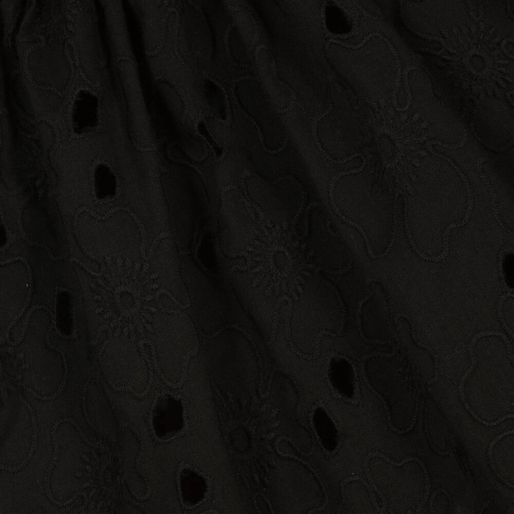 Molo-Teen Girls Black Broiderie Anglaise Skirt | Childrensalon Outlet