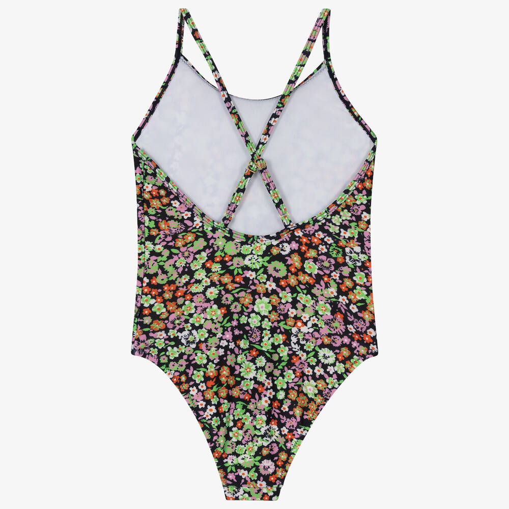 Molo-Черный купальник в цветочек (UPF50+) | Childrensalon Outlet