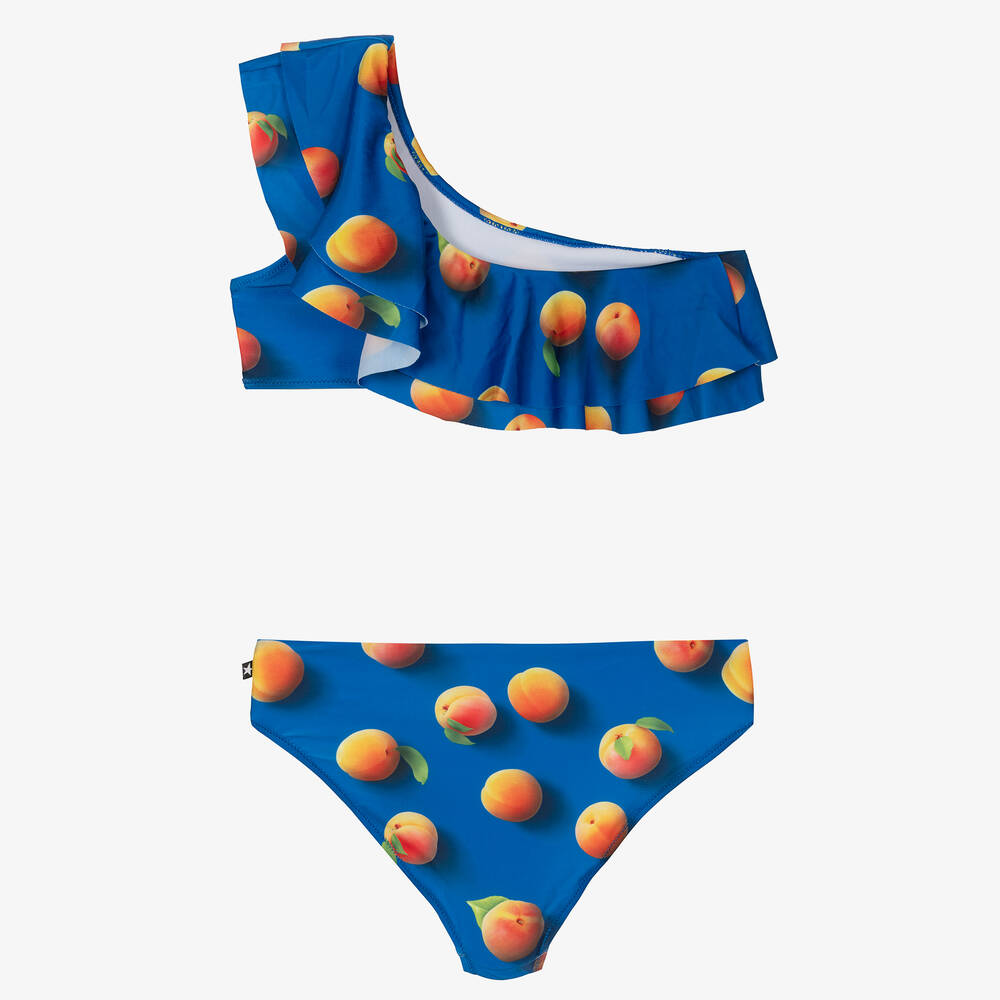 Molo-Teen Girls Blue Apricot Bikini (UPF50+) | Childrensalon Outlet