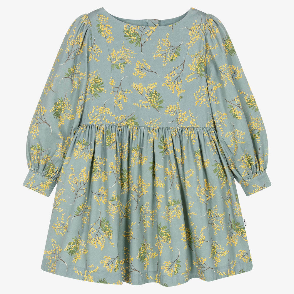 Molo - Teen Girls Blue Cotton Floral Dress | Childrensalon