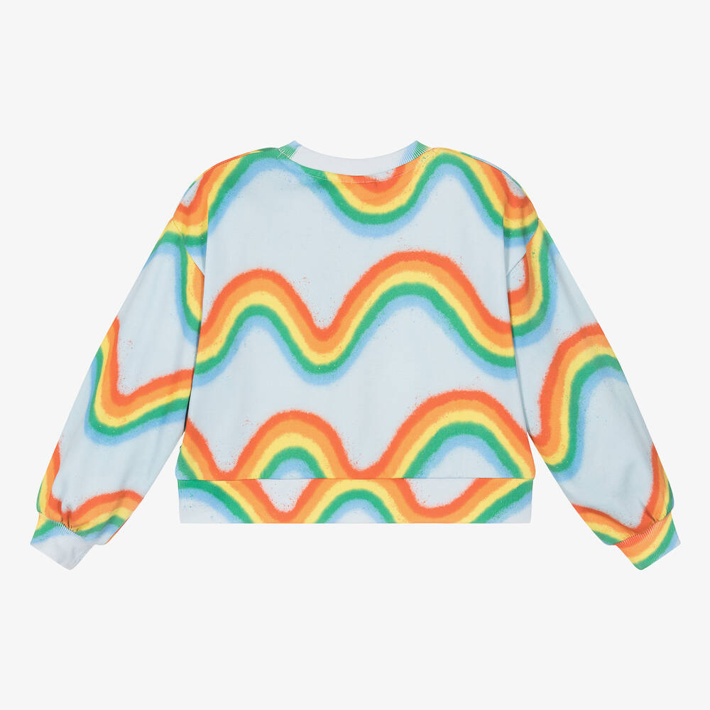 Molo-Teen Girls Blue Cotton Sweatshirt | Childrensalon Outlet