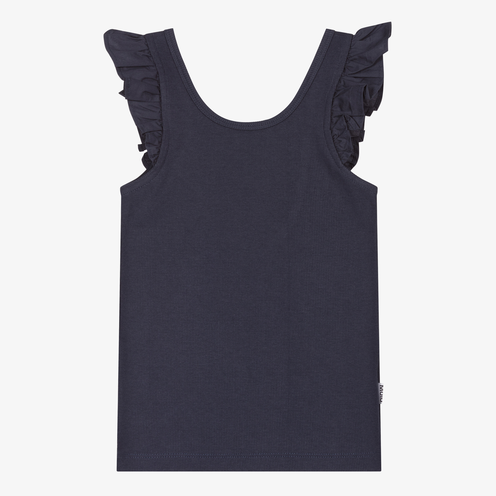 Molo - T-shirt coton bleu Ado fille | Childrensalon