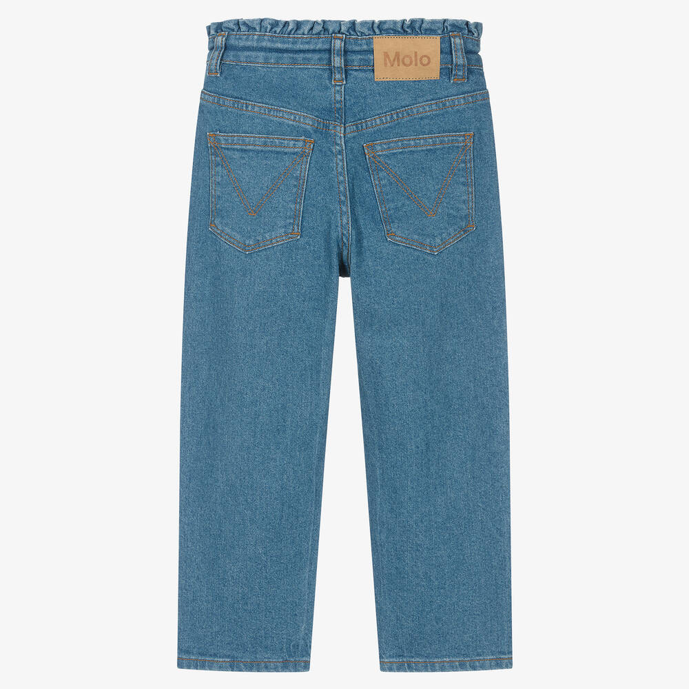 Molo-Teen Girls Blue Denim Jeans | Childrensalon Outlet