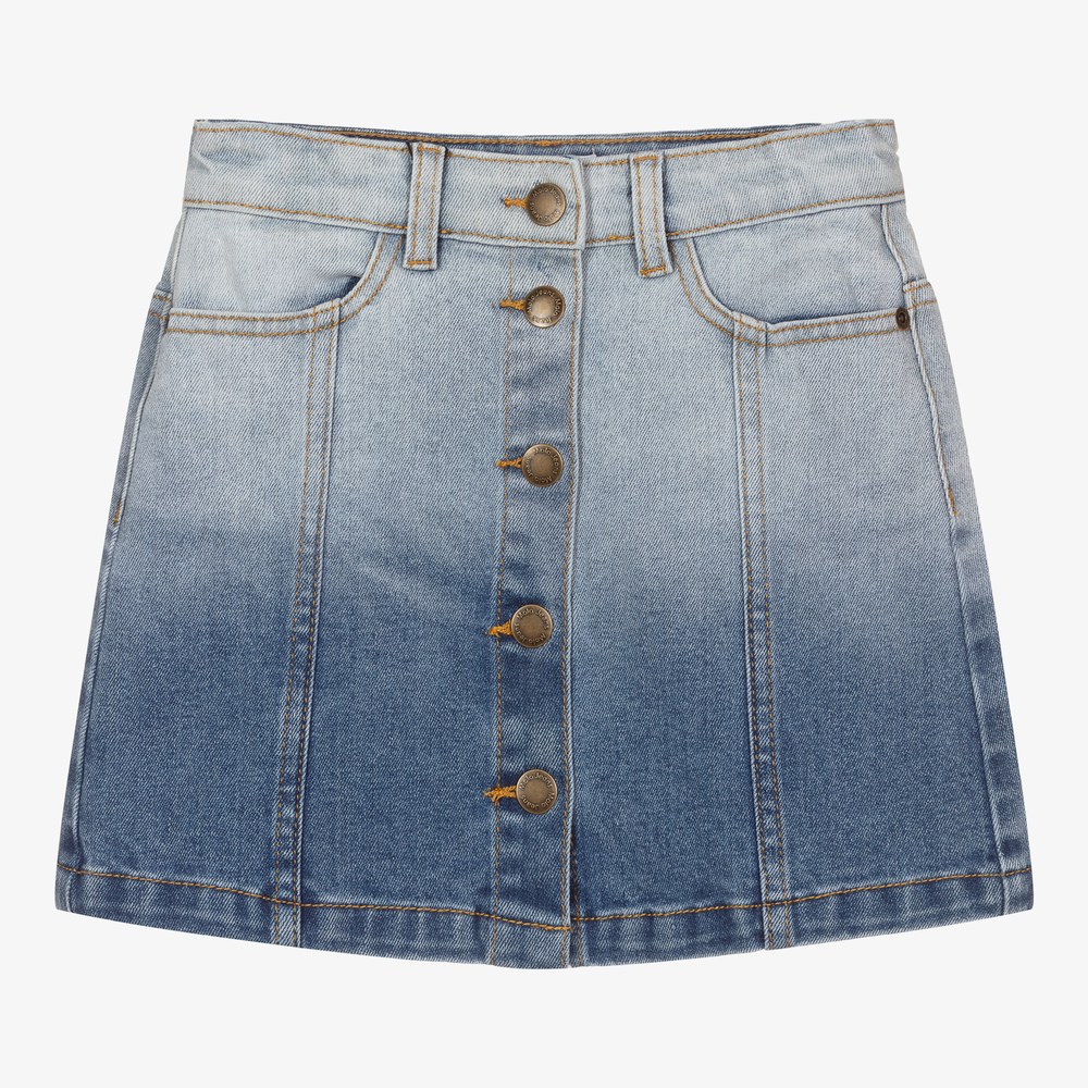 Molo Jupe bleue en denim Ado fille Childrensalon Outlet