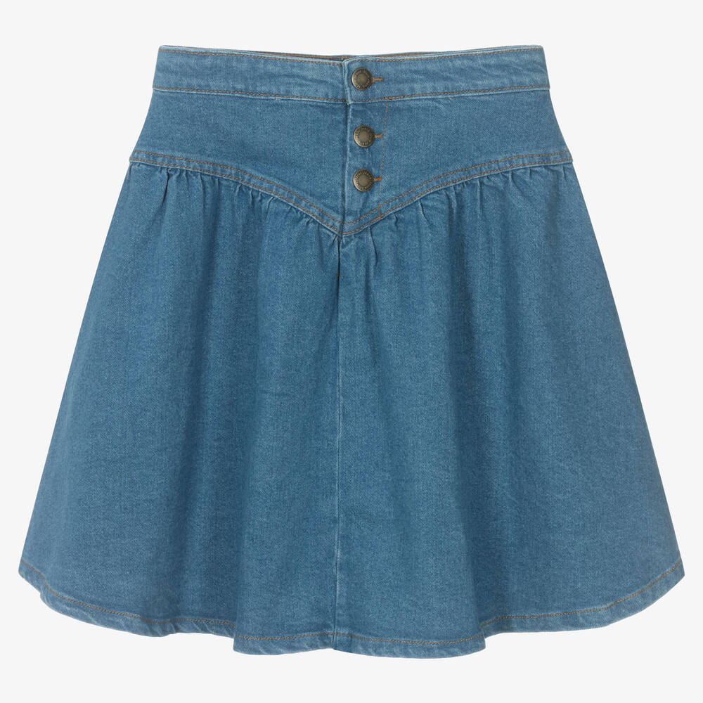 Molo-Teen Girls Blue Denim Skirt | Childrensalon Outlet