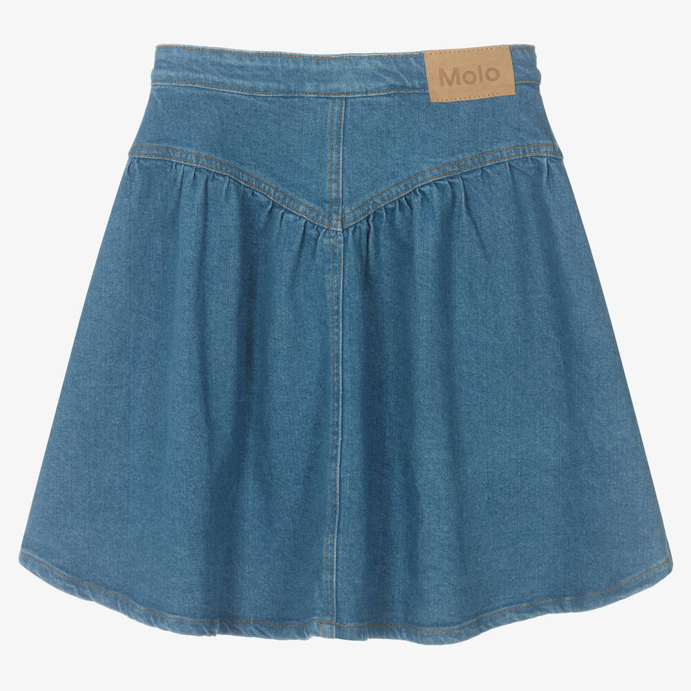 Molo-Teen Girls Blue Denim Skirt | Childrensalon Outlet