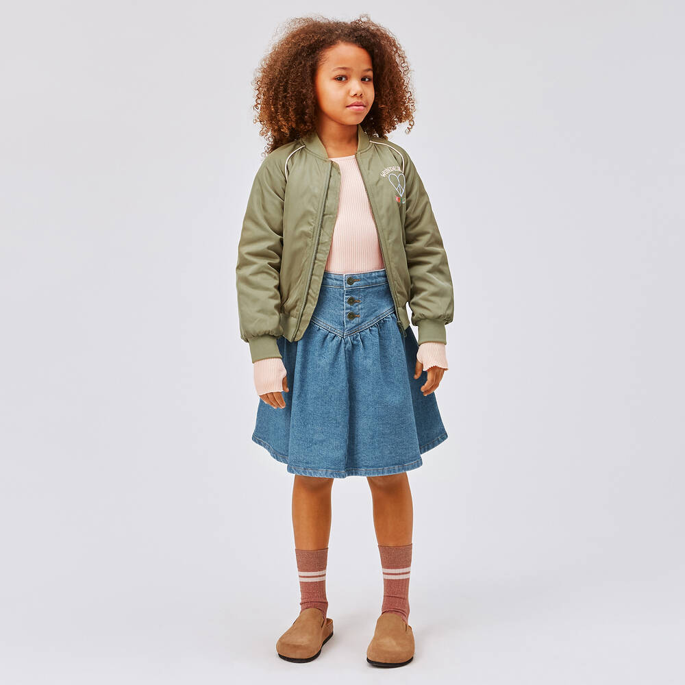 Molo-Teen Girls Blue Denim Skirt | Childrensalon Outlet