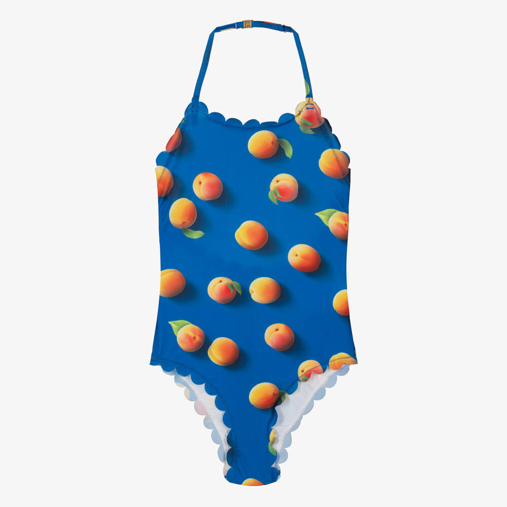 Molo-Teen Girls Blue Fruit Swimsuit | Childrensalon Outlet