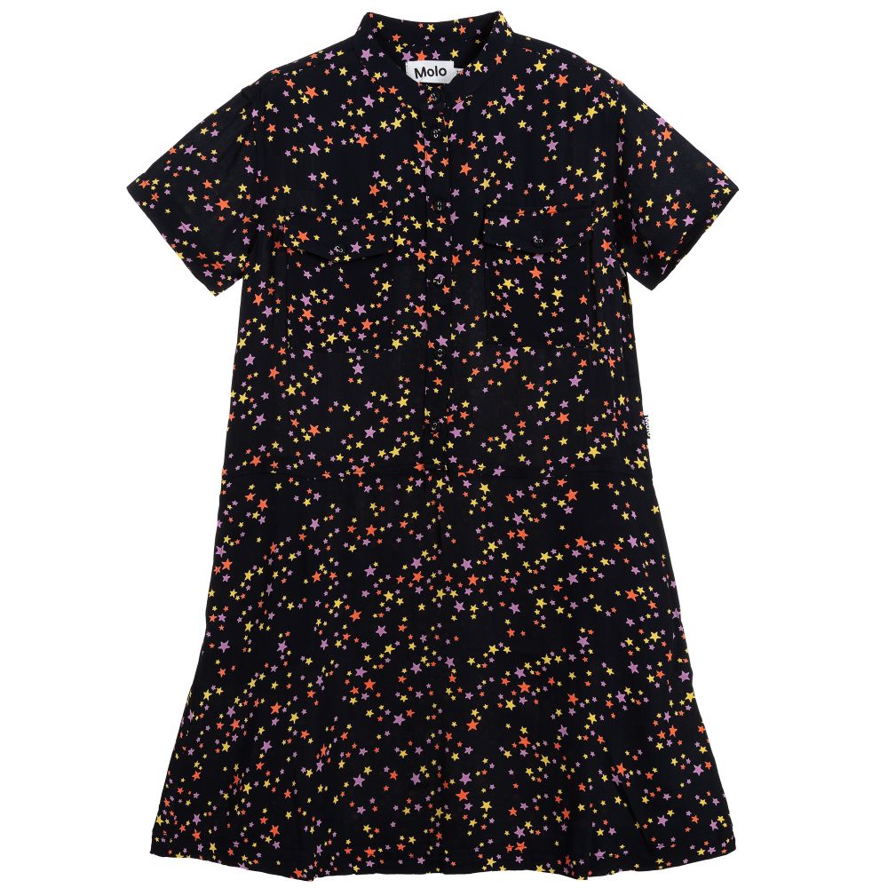 Molo-Teen Girls Blue Stars Dress | Childrensalon Outlet