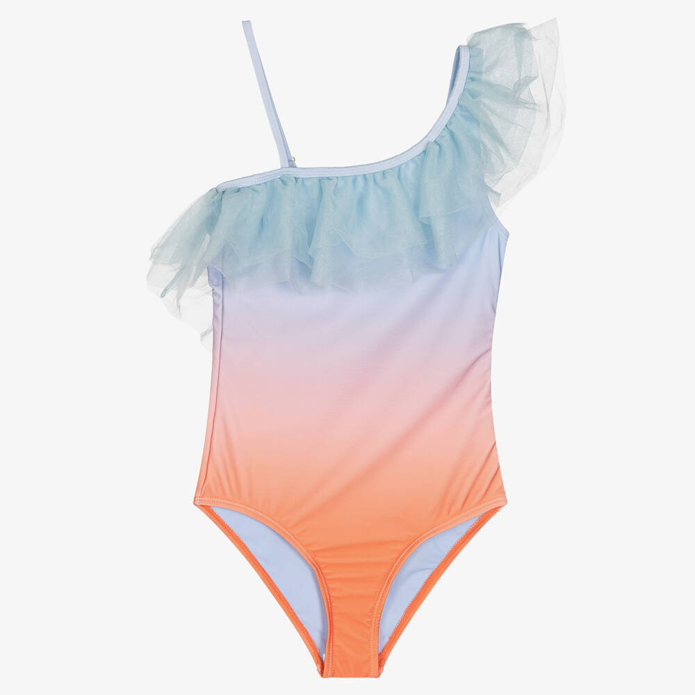 Molo - Teen Girls Blue Swimsuit (UPF50+) | Childrensalon