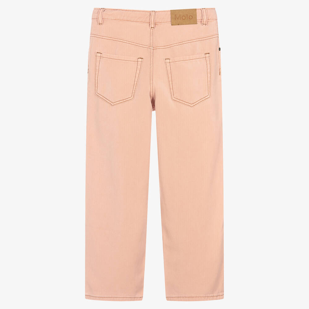 Molo Teen Girls Blush Pink Cotton Jeans Childrensalon Outlet