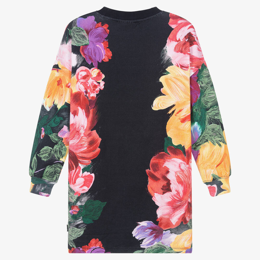 Molo-Teen Girls Floral Cotton Sweatshirt Dress | Childrensalon Outlet