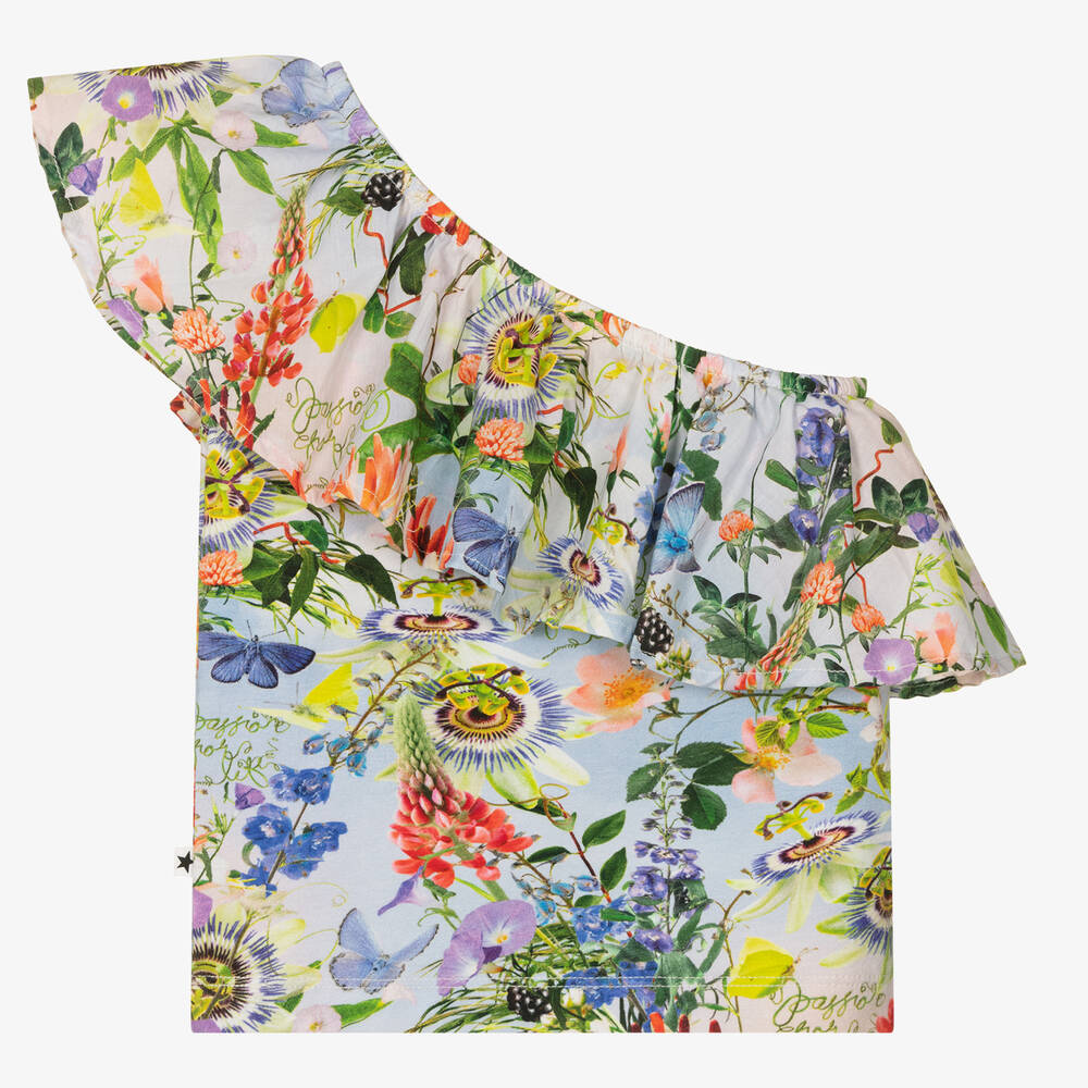 Molo-Топ с оборкой и цветами | Childrensalon Outlet