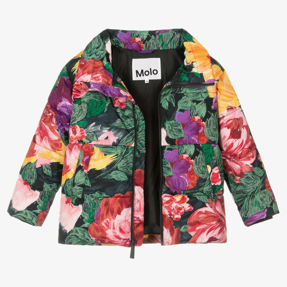 مولو-جاكيت بافر بطبعة ورود تينز بناتي | Childrensalon Outlet