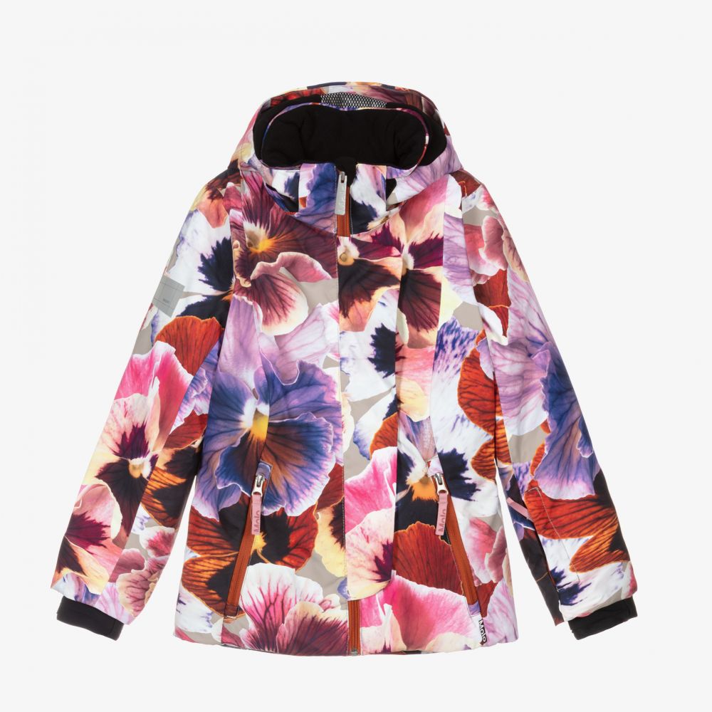 Molo - Лыжная куртка с цветами для подростков  | Childrensalon