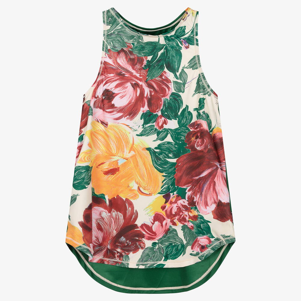 Molo - Haut de sport fleuri vert Ado fille | Childrensalon