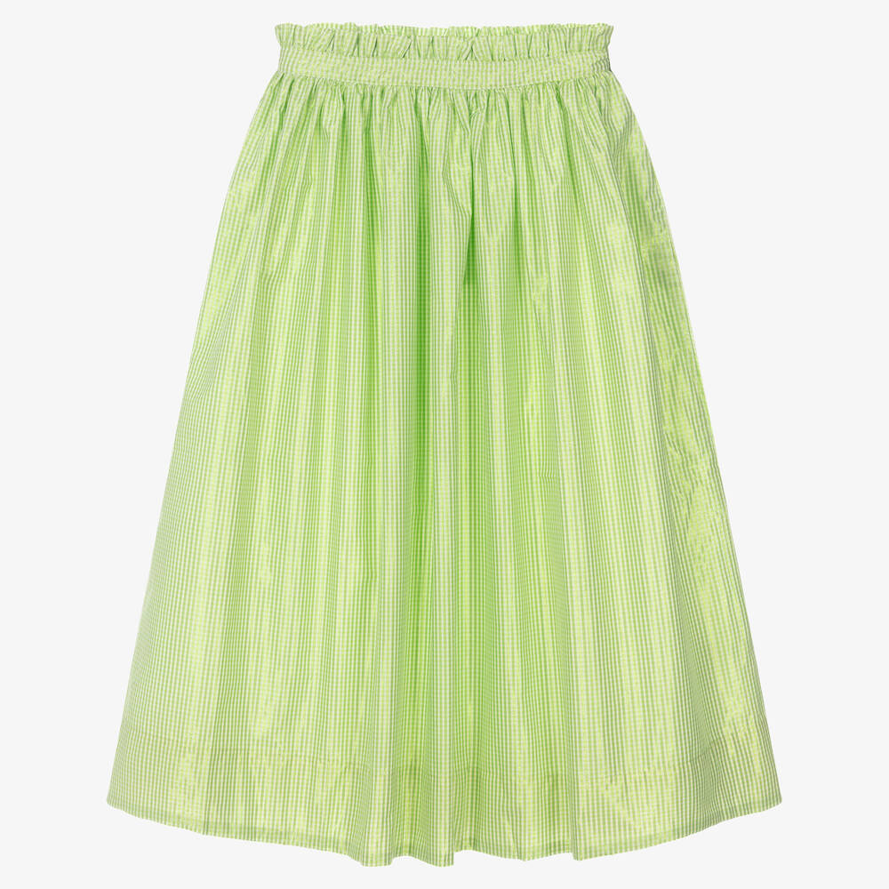 Molo - Зеленая юбка в мелкую клетку | Childrensalon