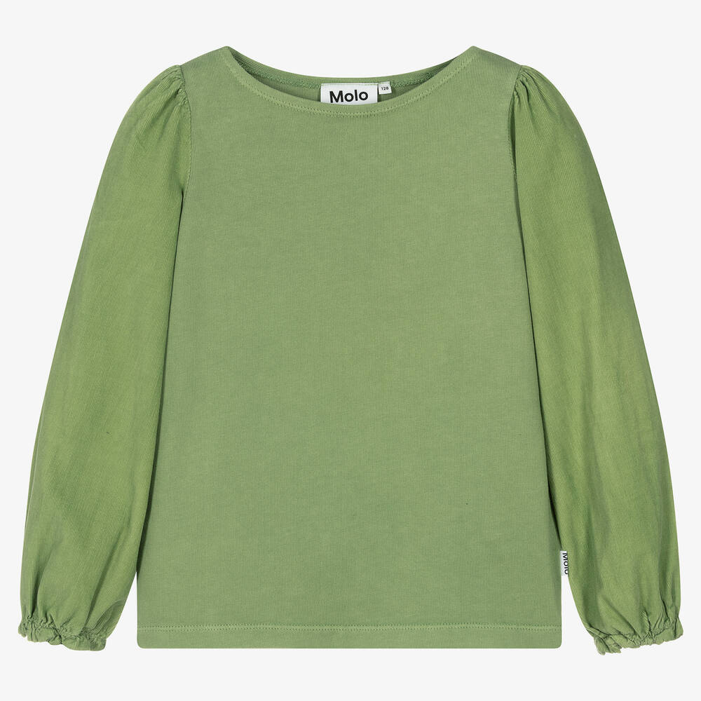 Molo - Зеленая футболка для девочек | Childrensalon