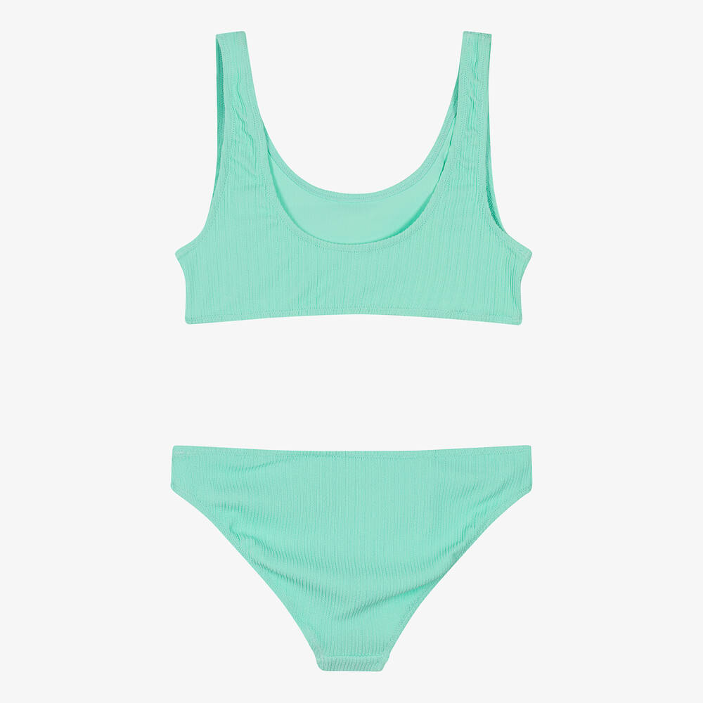 Molo-مايو بيكيني تينز بناتي مضلع لون أخضر (UPF50+) | Childrensalon Outlet