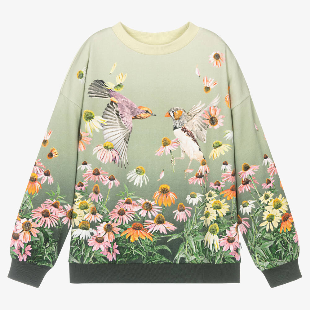 Molo - Teen Girls Green Sweatshirt | Childrensalon
