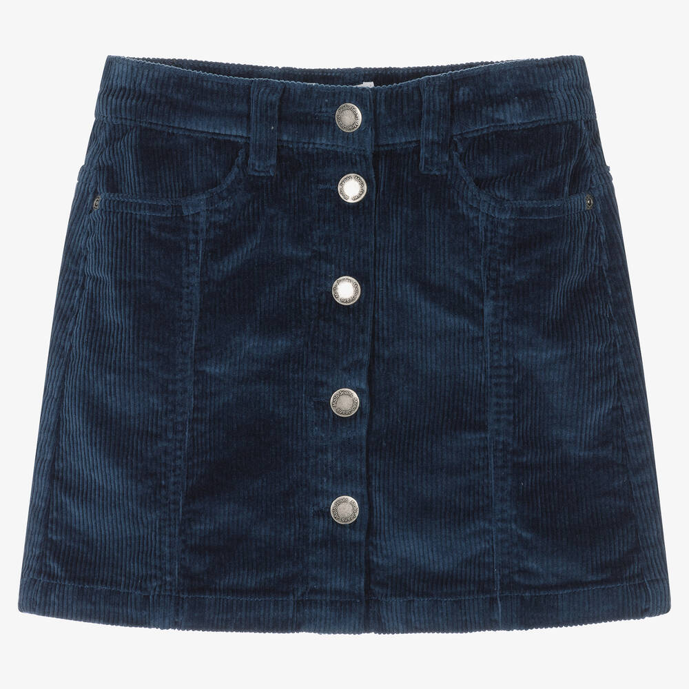 Molo - Teen Girls Navy Blue Corduroy Skirt | Childrensalon