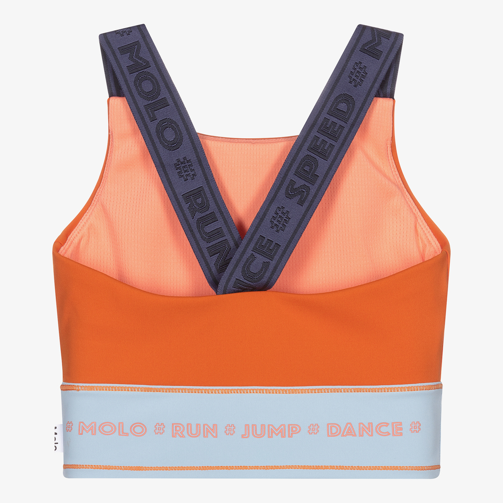 مولو-توب رياضي تينز بناتي لون برتقالي وأزرق | Childrensalon Outlet