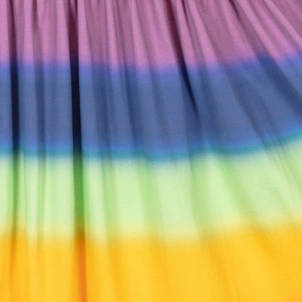 مولو-فستان تينز بناتي قطن عضوي جيرسي بألوان قوس قزح | Childrensalon Outlet