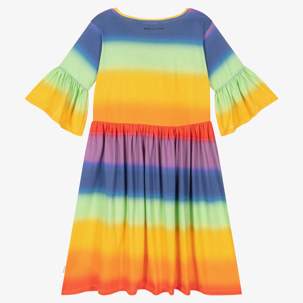 Molo Teen Girls Organic Cotton Rainbow Dress
