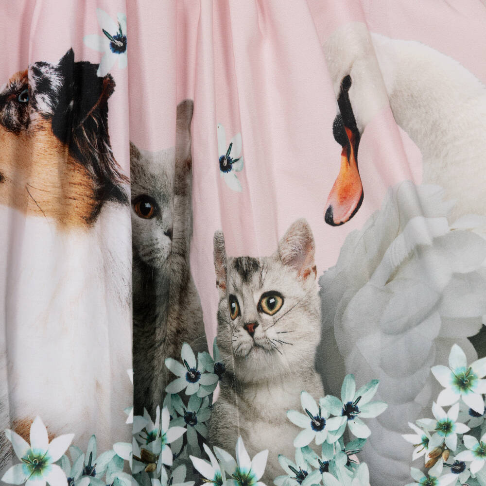 Molo-تنورة تينز بناتي قطن عضوي بوبلين لون زهري | Childrensalon Outlet