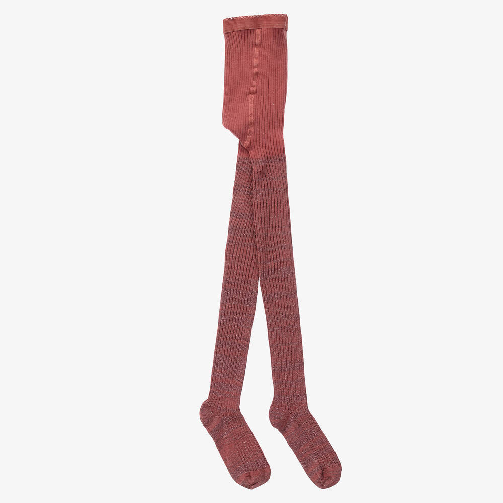 Molo - Collants coton rose scintillant | Childrensalon