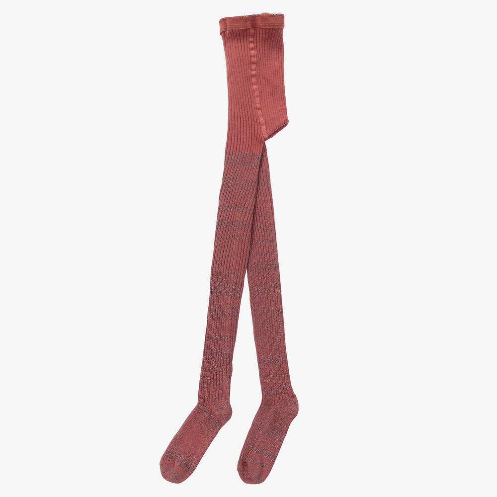 Molo-Розовые хлопковые колготки с блесками | Childrensalon Outlet