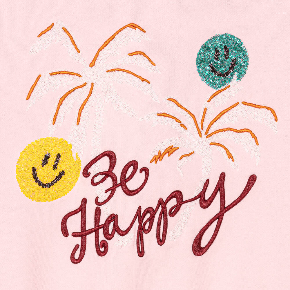 Molo-Teen Girls Pink Cotton Sweatshirt | Childrensalon Outlet