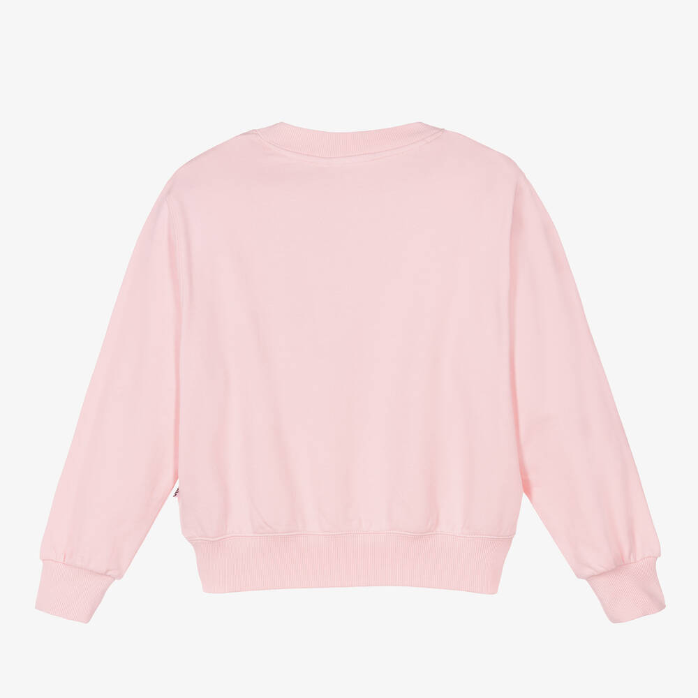 Molo-Teen Girls Pink Cotton Sweatshirt | Childrensalon Outlet