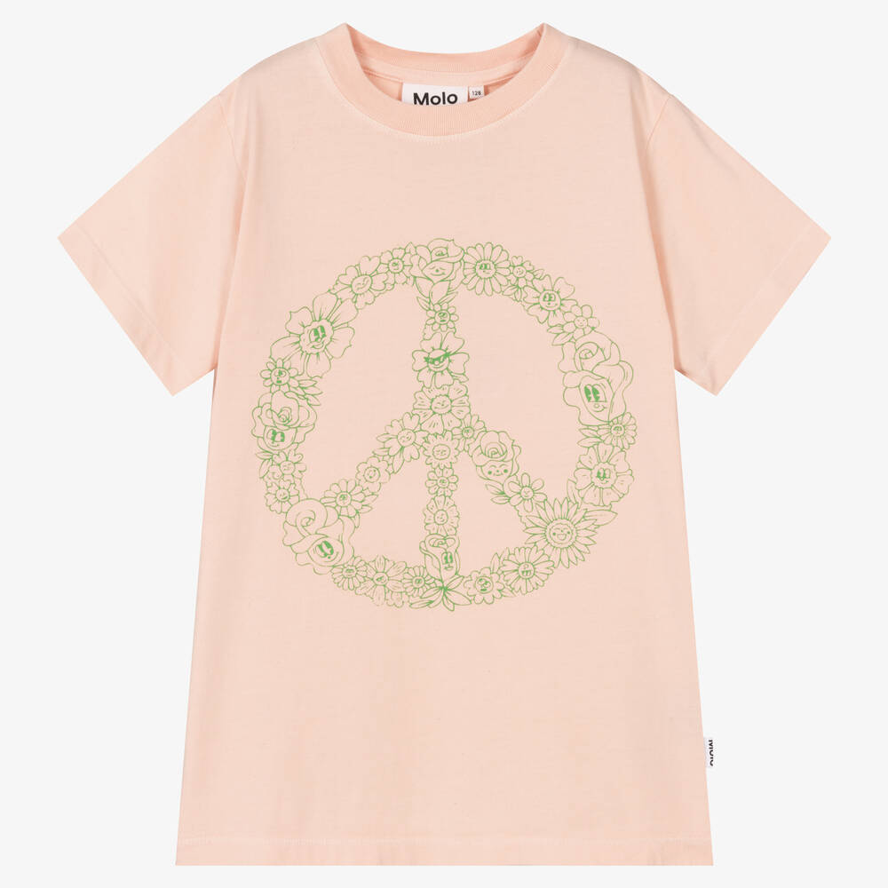 Molo - Розовая хлопковая футболка | Childrensalon