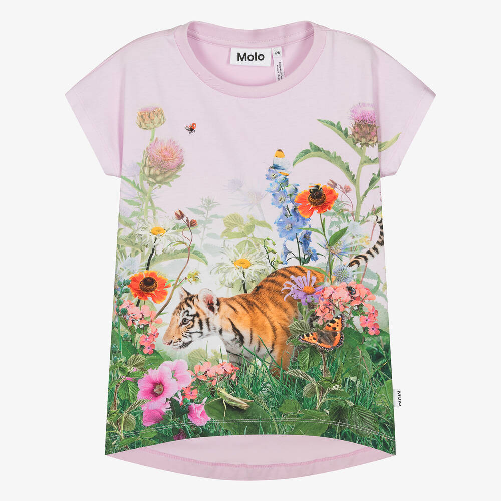 Molo-Teen Girls Pink Cotton T-Shirt | Childrensalon Outlet