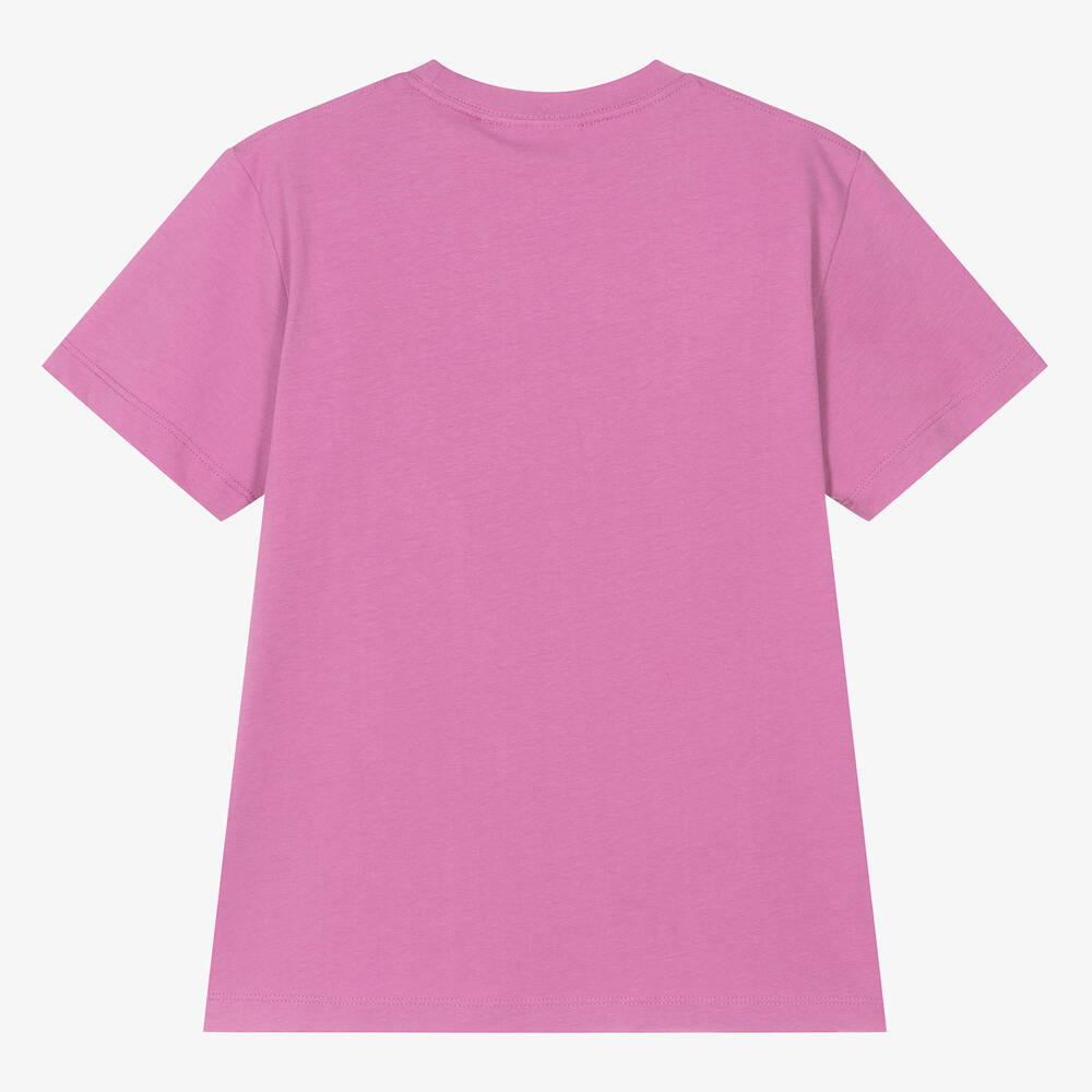 Molo-Teen Girls Pink Cotton T-Shirt | Childrensalon Outlet