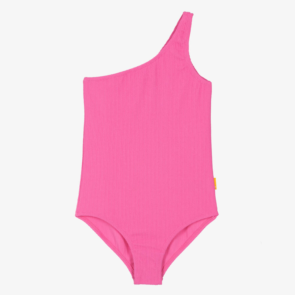 Molo-Teen Girls Pink One-Shoulder Swimsuit | Childrensalon Outlet