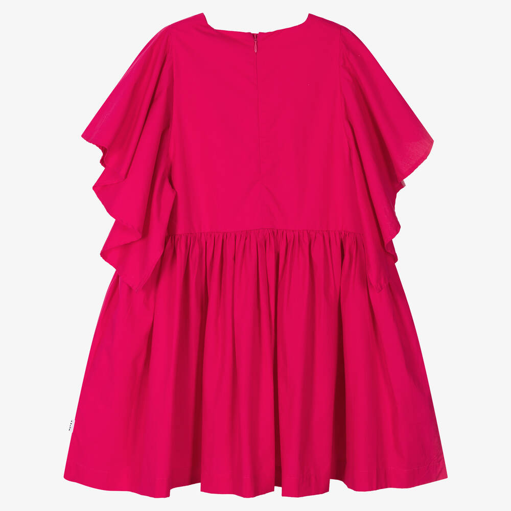 Molo-Teen Girls Pink Organic Cotton Dress | Childrensalon Outlet